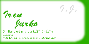 iren jurko business card